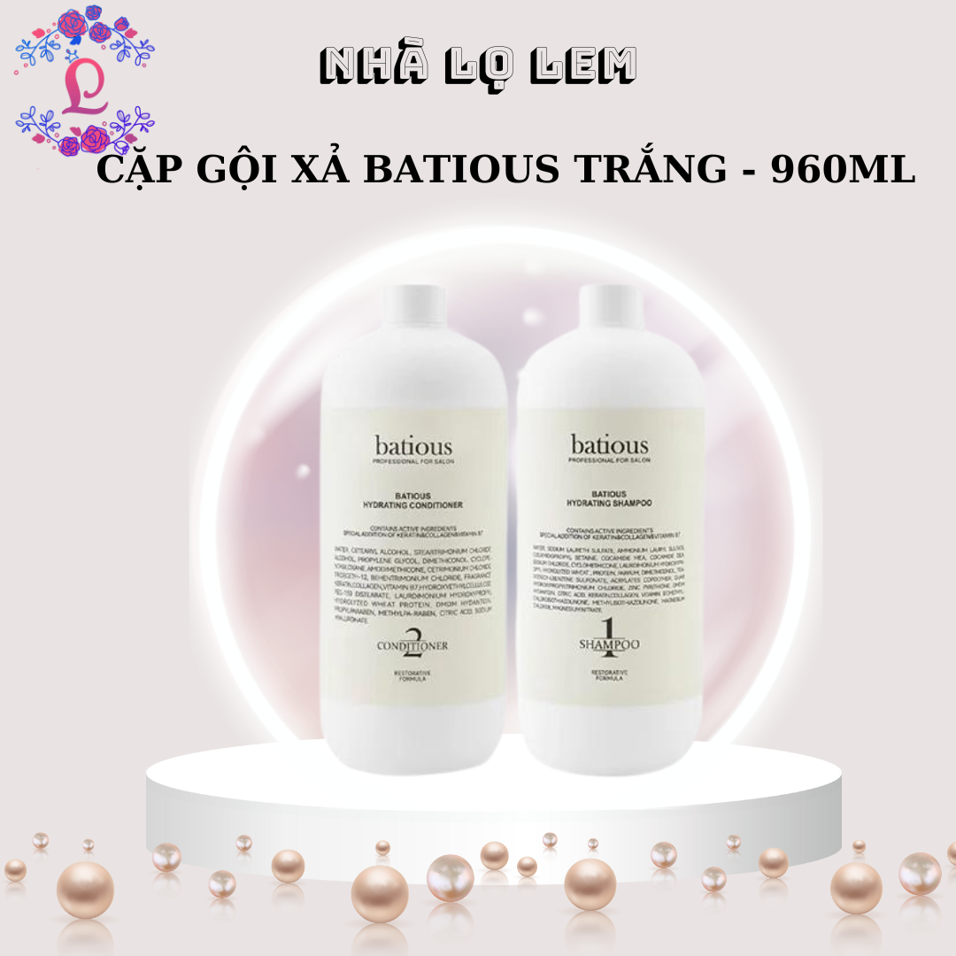 CẶP GỘI XẢ BATIOUS SHAMPOO & CONDITIONER (HÀNG NHẬP KHẨU)