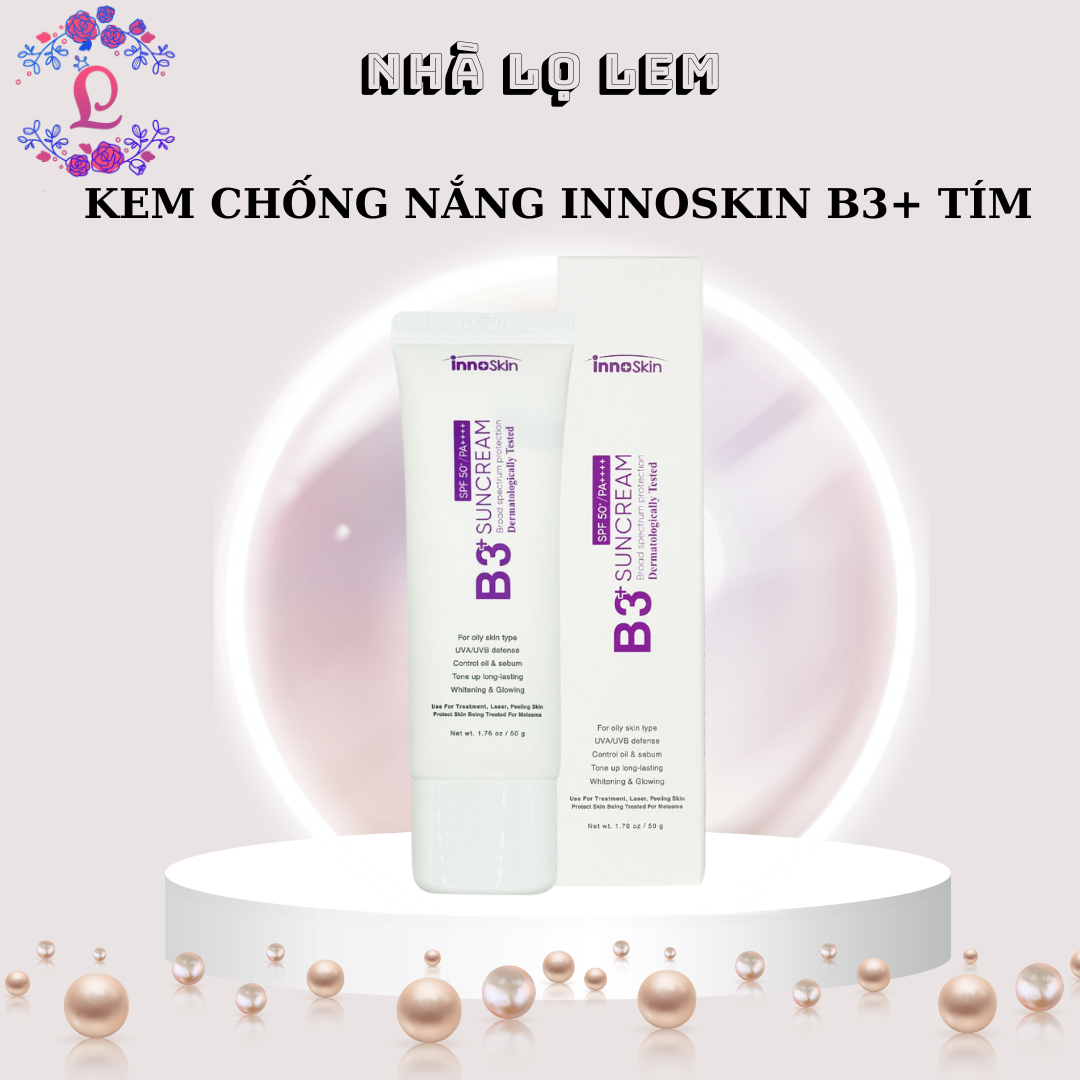 Kem chống nắng INNOSKIN B3+ 50ml - Tím