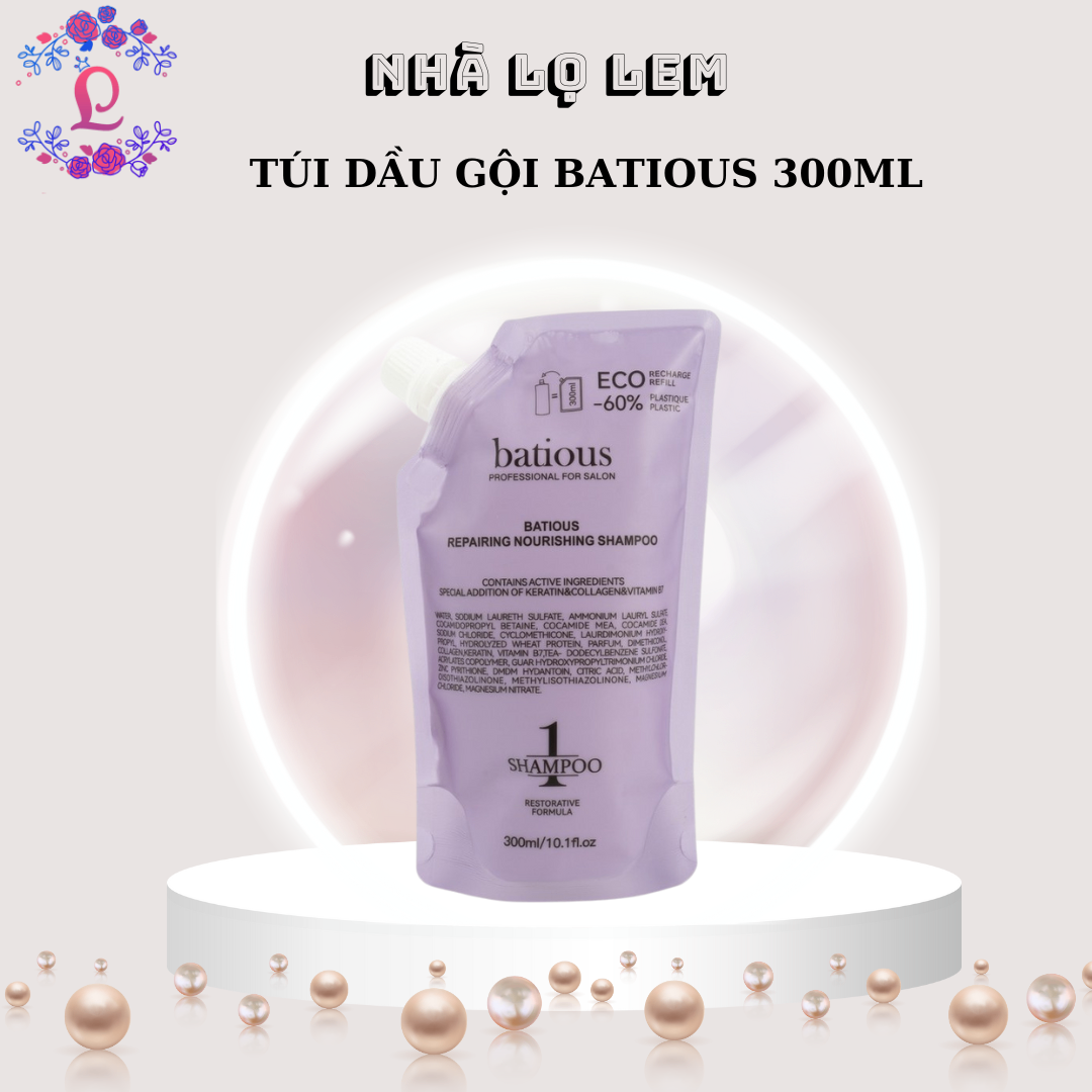 TÚI DẦU GỘI BATIOUS 300ML