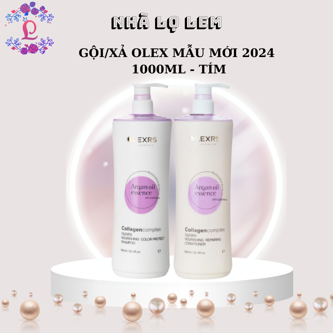 GỘI/XẢ OLEX MẪU MỚI 2024 1000ML - TÍM