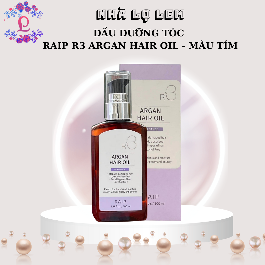 DẦU DƯỠNG TÓC RAIP R3 ARGAN HAIR OIL