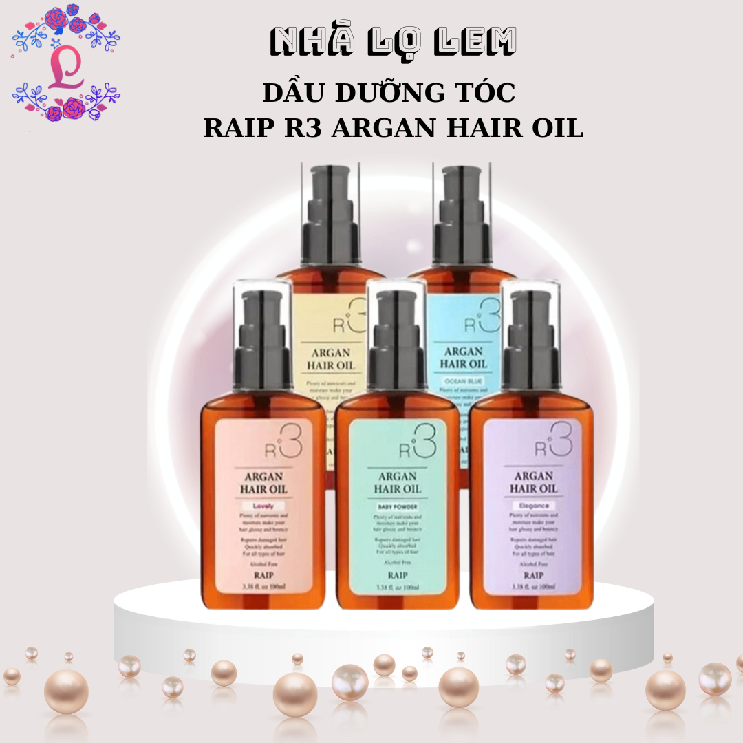 DẦU DƯỠNG TÓC RAIP R3 ARGAN HAIR OIL