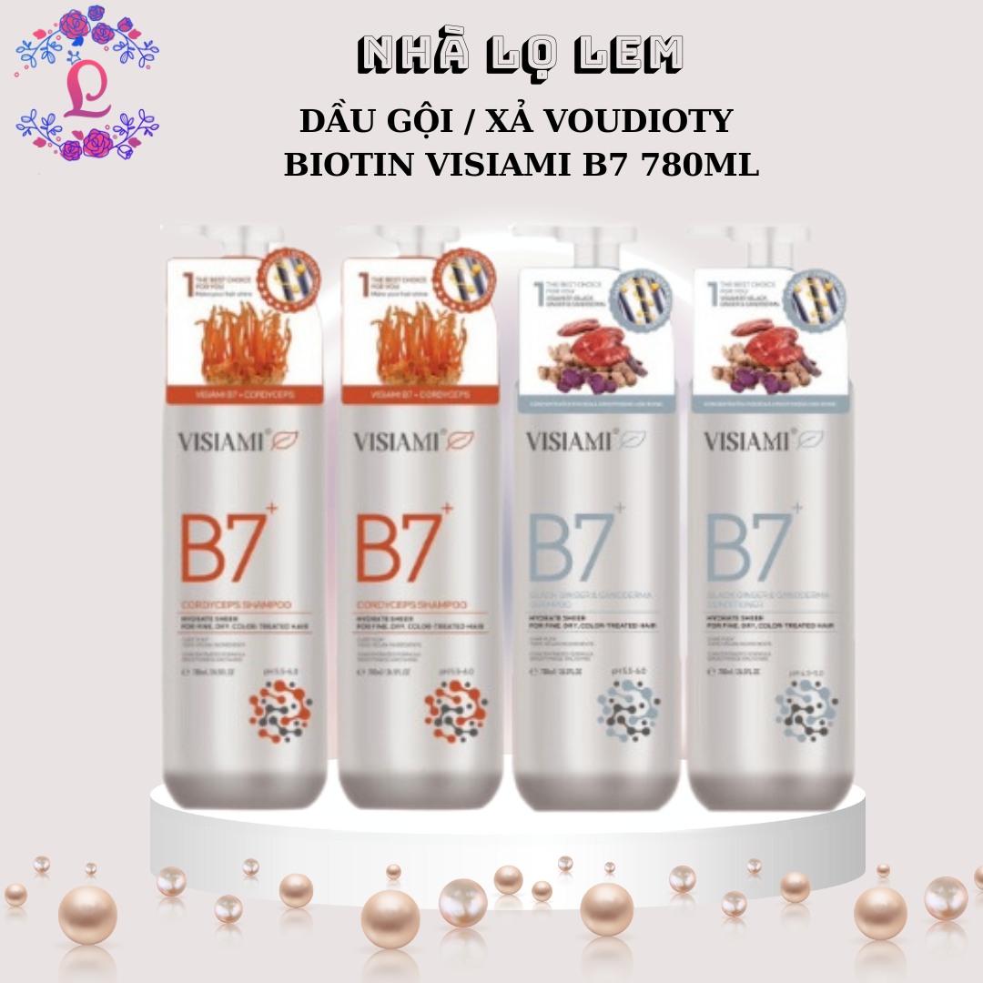 DẦU GỘI / XẢ VOUDIOTY BIOTIN VISIAMI B7 780ML