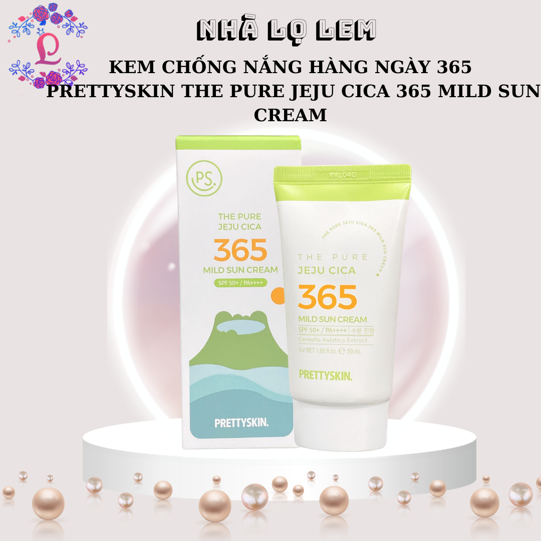 Kem chống nắng PRETTYSKIN The Pure Jeju Cica 365 Mild