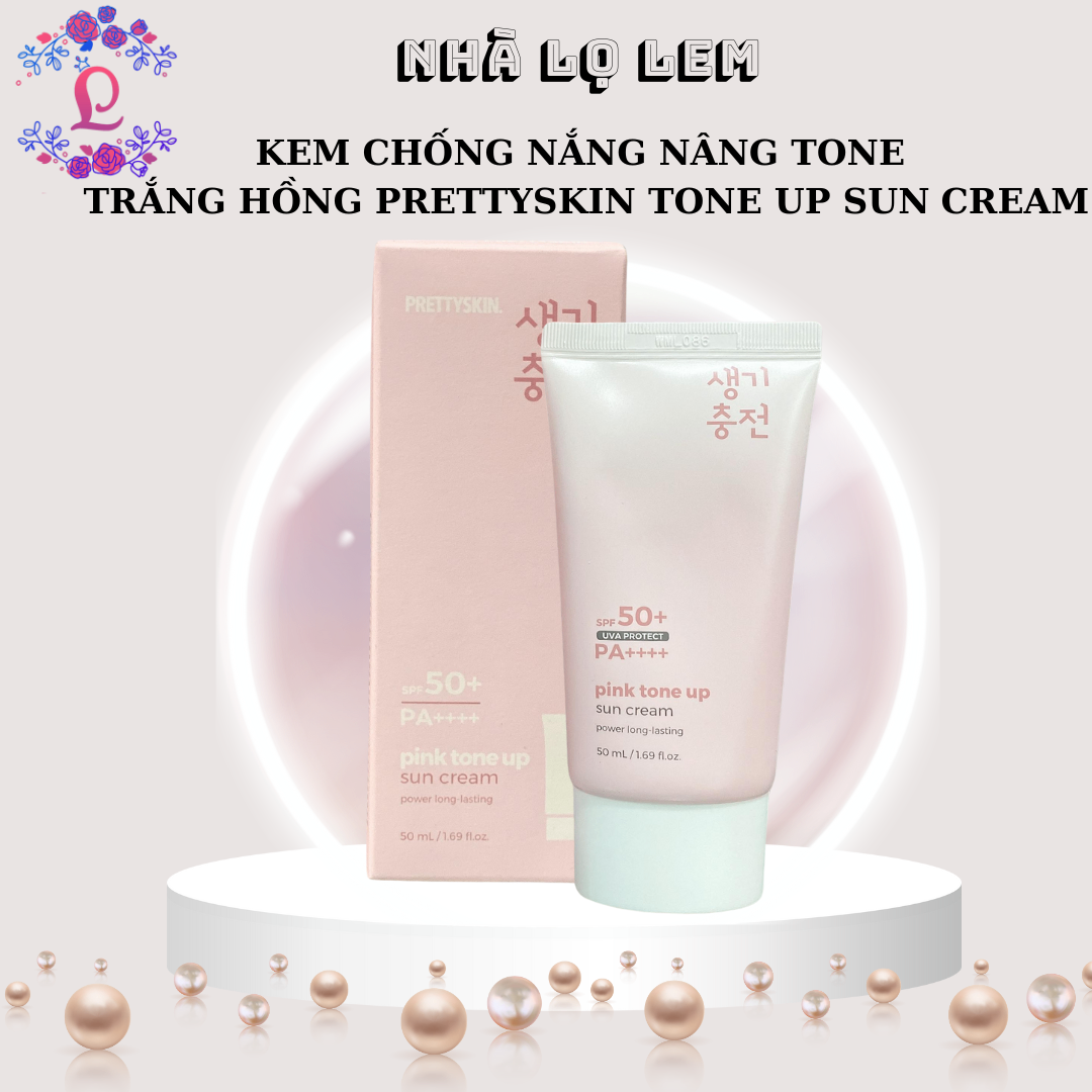 Kem chống nắng PRETTYSKIN 50ml - PINK TONE UP