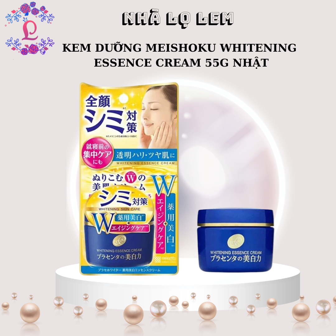 Kem dưỡng Meishoku Whitening Essence Cream 55g Nhật