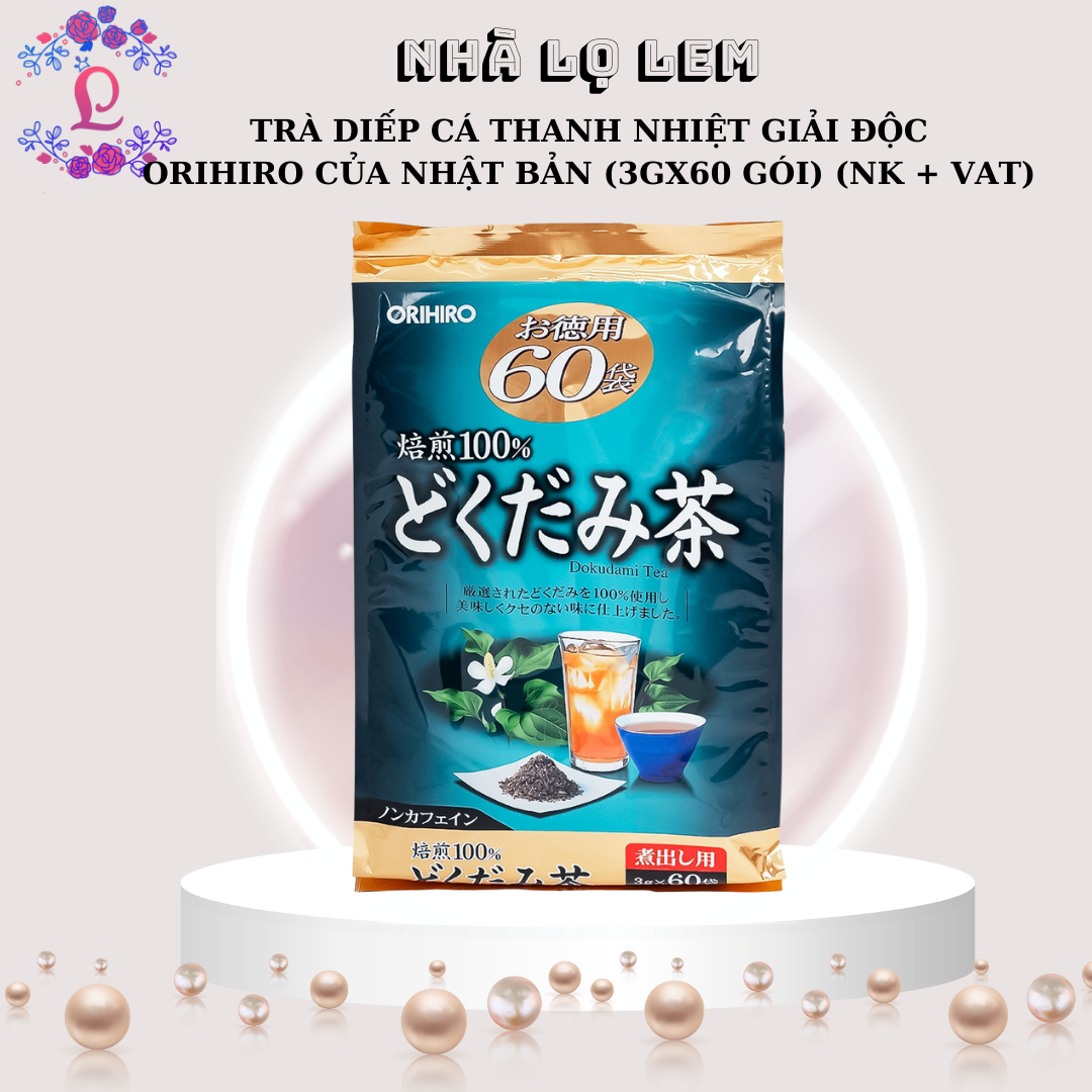 Trà Diếp Cá Thanh Nhiệt Giải Độc Orihiro Của Nhật Bản (3gx60 gói) (NK + VAT)