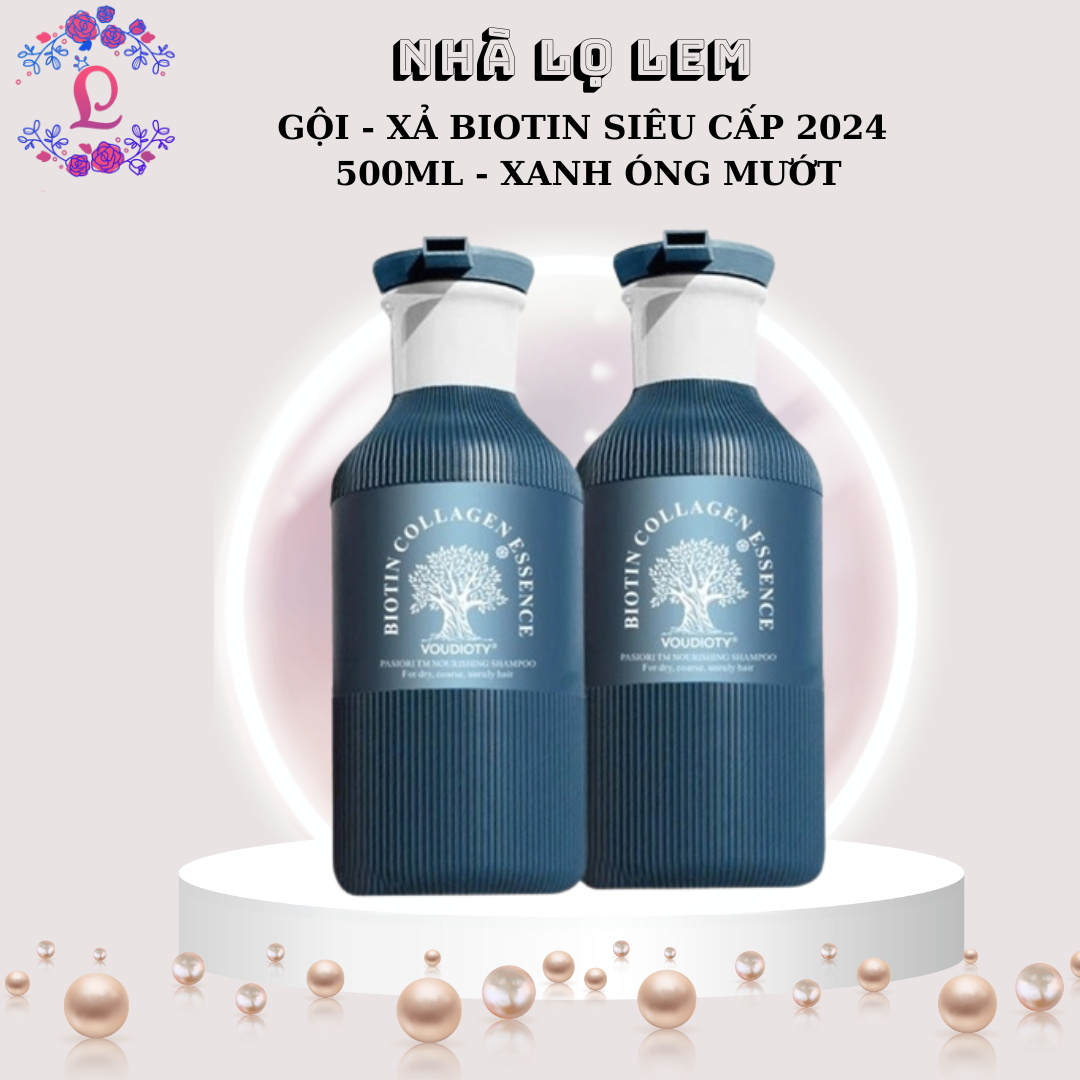 GỘI - XẢ BIOTIN SIÊU CẤP 2024 500ML - XANH DƯƠNG ÓNG MƯỢT