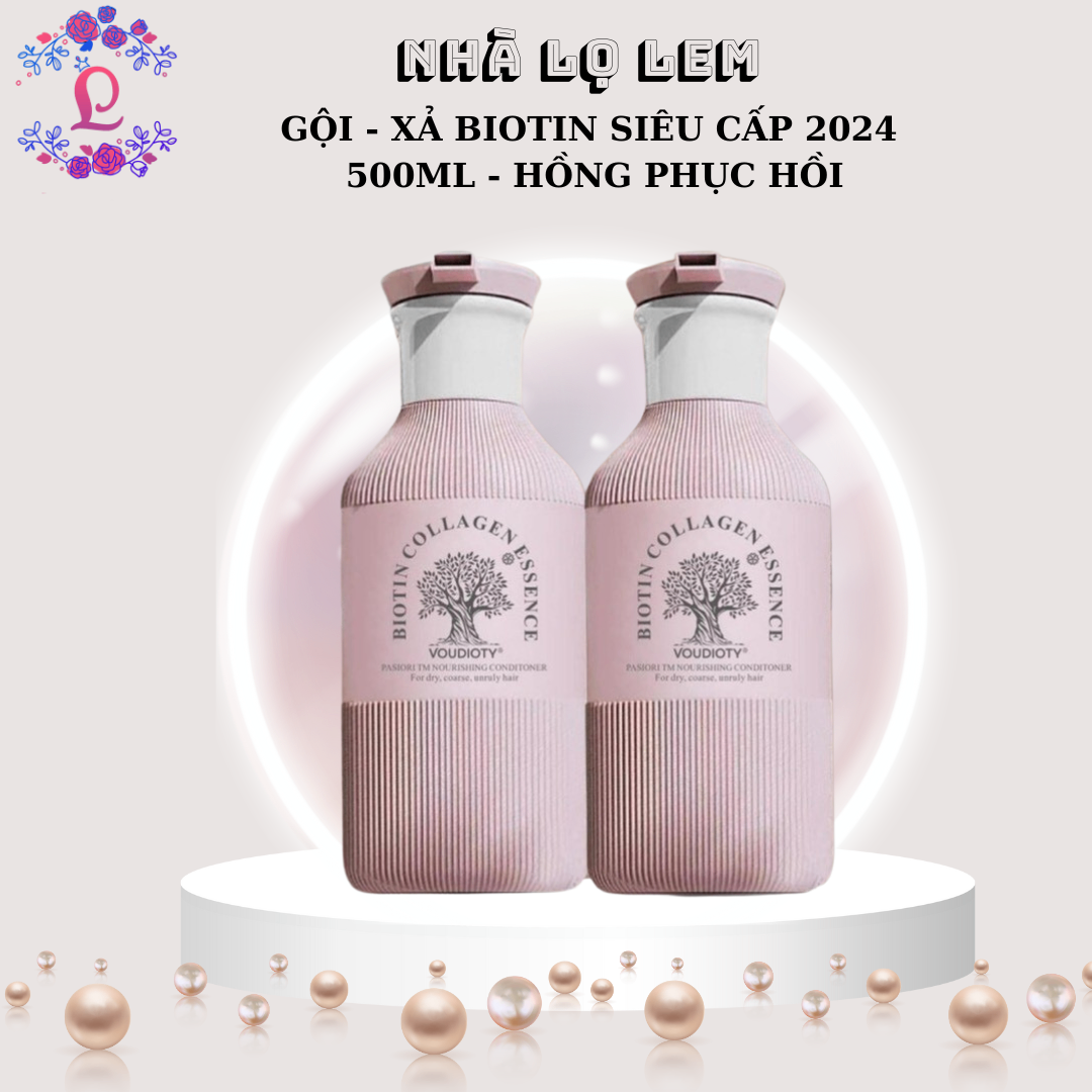 GỘI - XẢ BIOTIN SIÊU CẤP 2024 500ML - HỒNG PHỤC HỒI