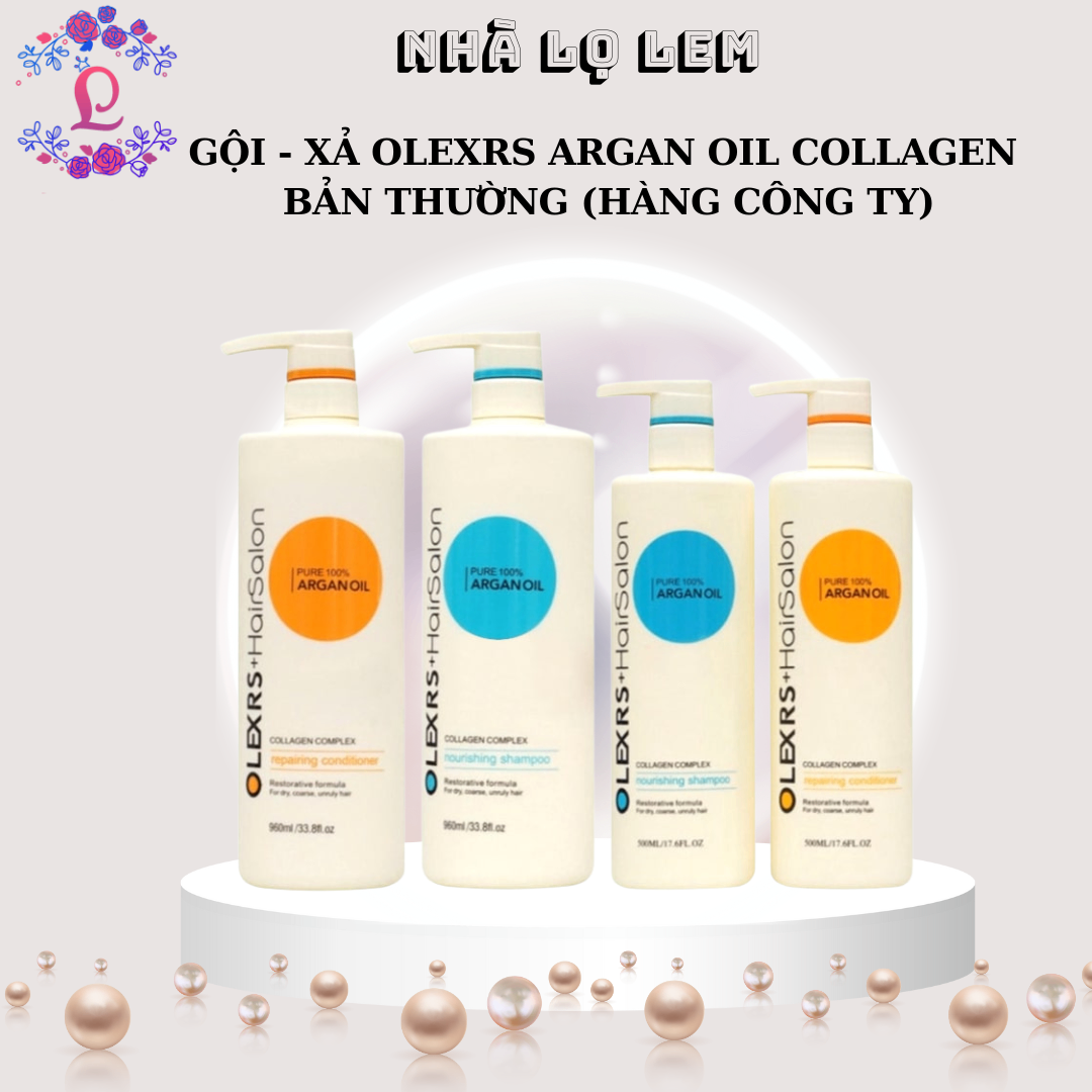 GỘI - XẢ OLEXRS ARGAN OIL COLLAGEN BẢN THƯỜNG (HÀNG NHẬP KHẨU)