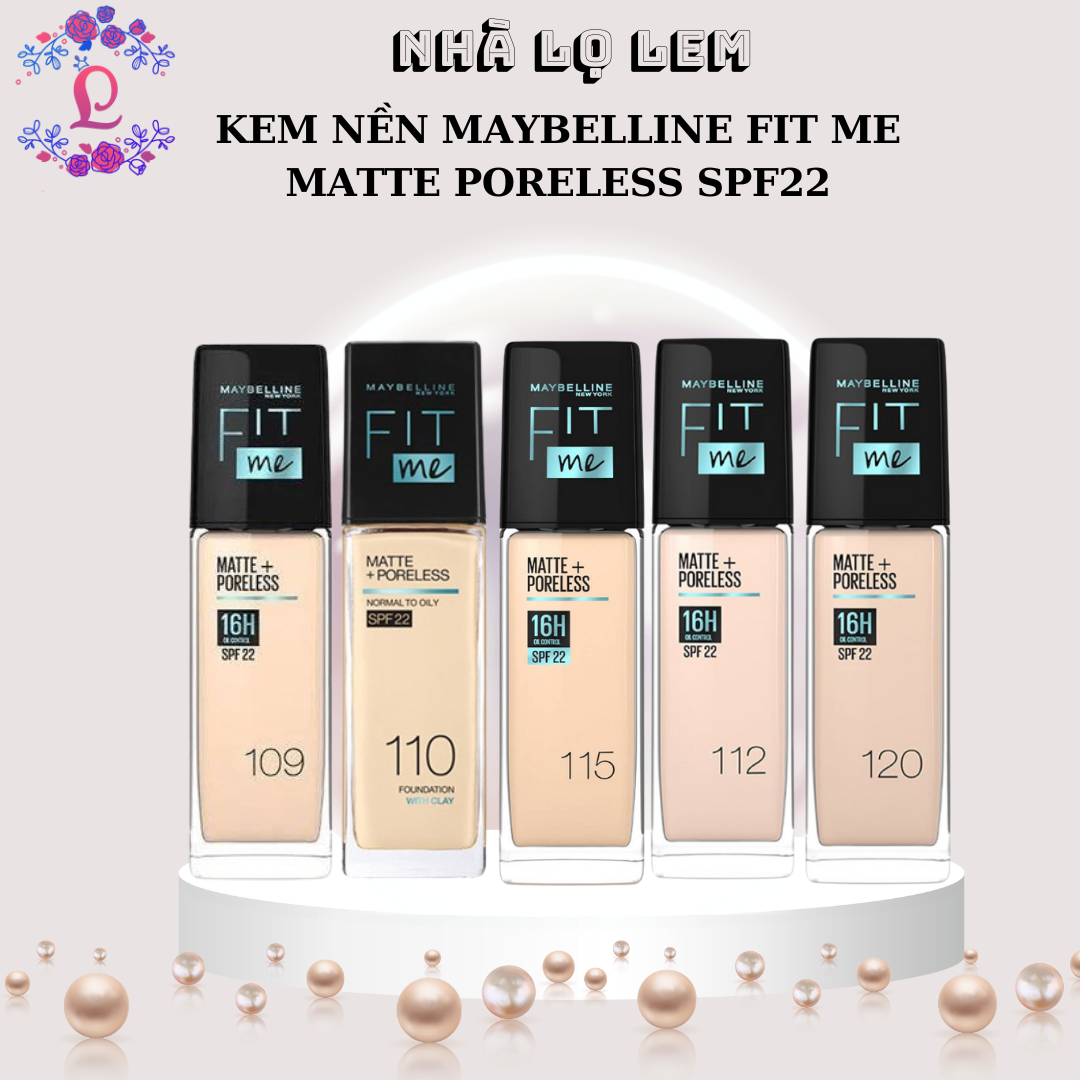 KEM NỀN MAYBELLINE FIT ME MATTE PORELESS SPF22