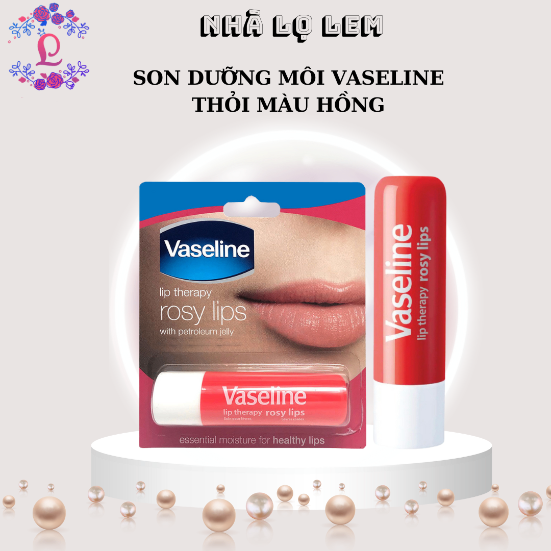 SON DƯỠNG MÔI VASELINE THỎI MÀU HỒNG