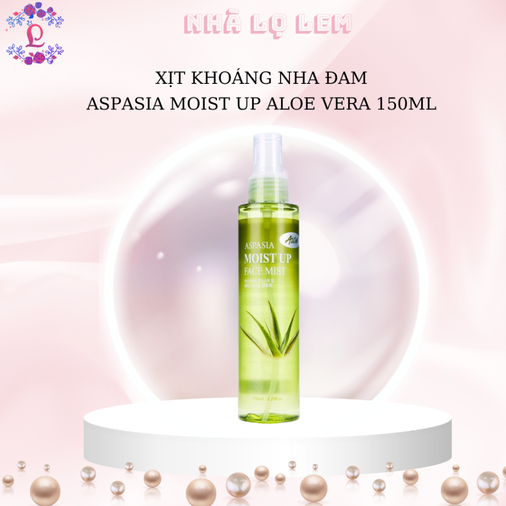 XỊT KHOÁNG NHA ĐAM ASPASIA MOIST UP ALOE VERA 150ML