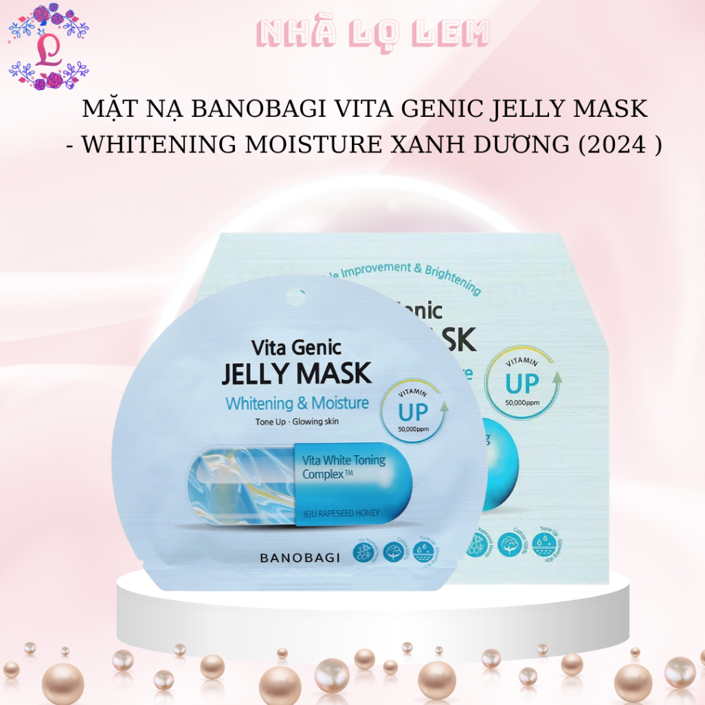 ( HÀNG CÔNG TY ) MẶT NẠ BANOBAGI VITAGENIC JELLY MASK WHITENING MẪU MỚI 2024