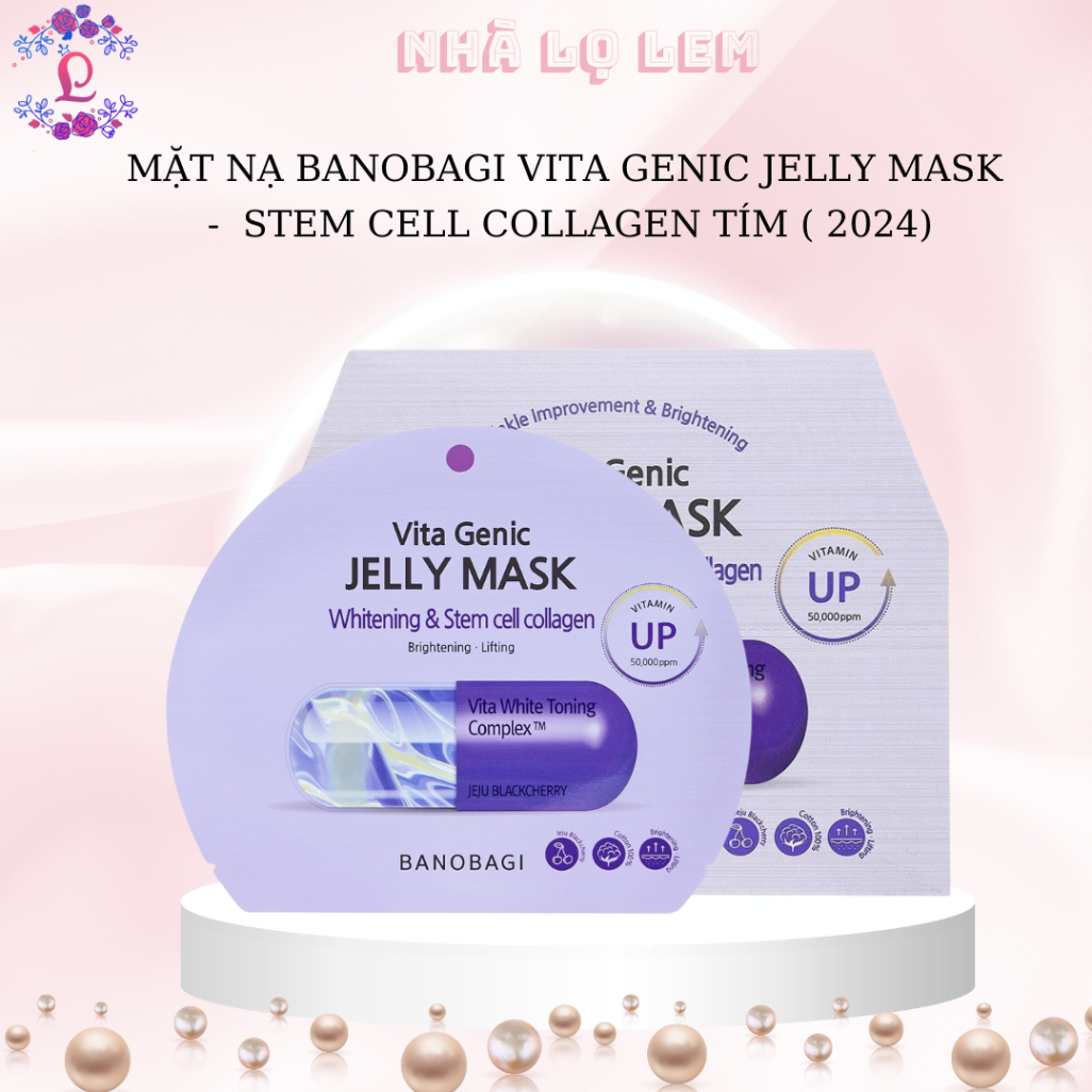 ( HÀNG CÔNG TY ) MẶT NẠ BANOBAGI VITAGENIC JELLY MASK WHITENING MẪU MỚI 2024