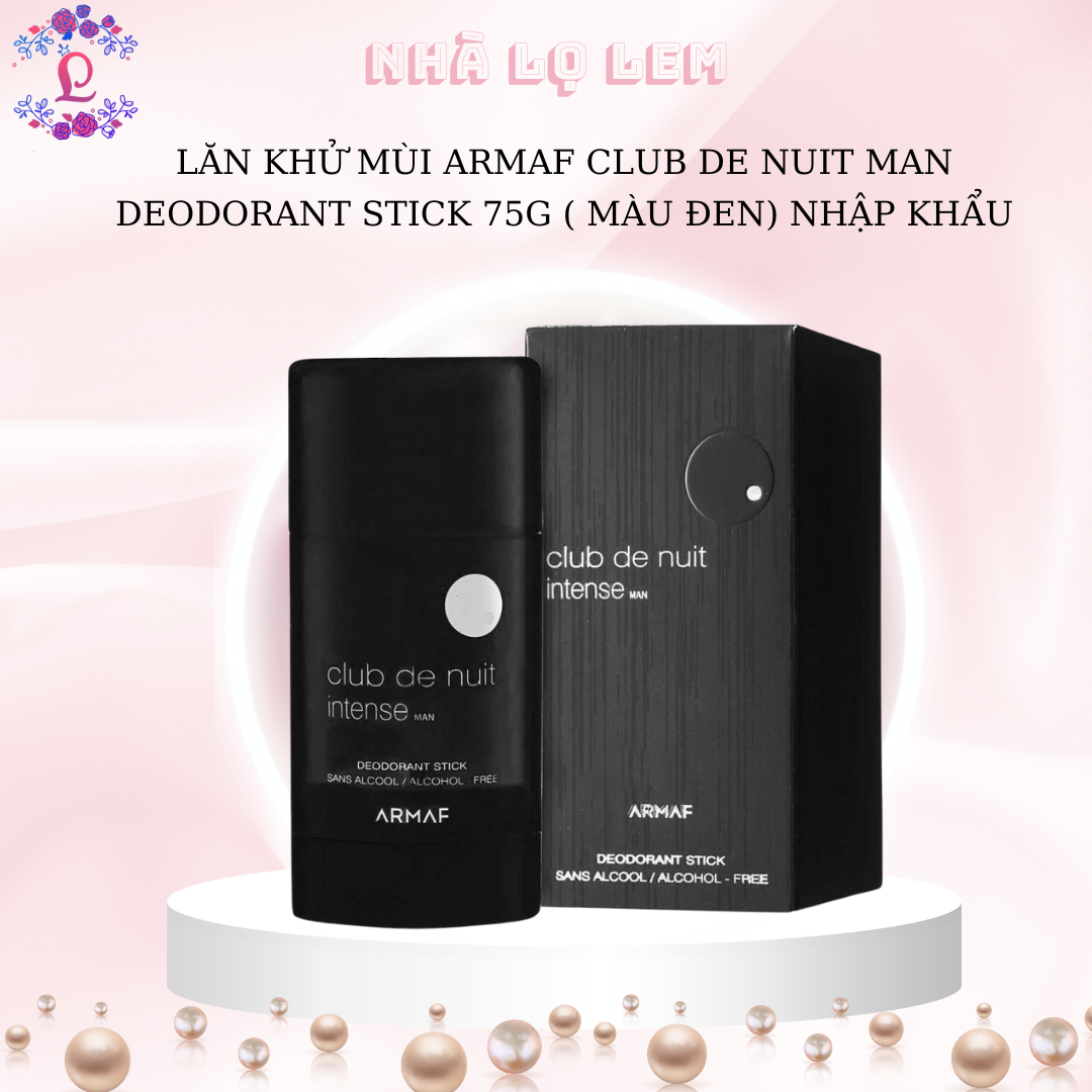 LĂN KHỬ MÙI ARMAF CLUB DE NUIT man DEODORANT STICK 75G ( MÀU ĐEN) NHẬP KHẨU