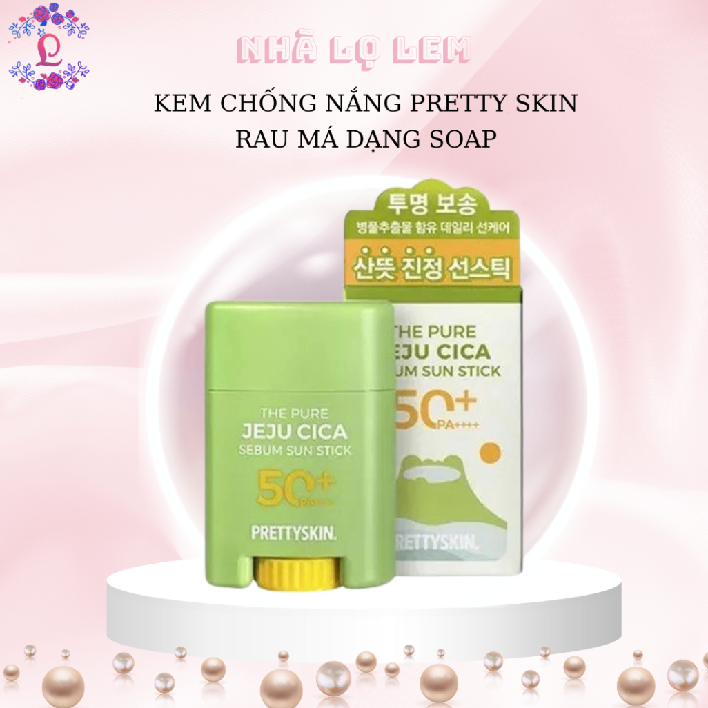 Kem chống nắng PRETTYSKIN The Pure Jeju Cica (dạng lăn)