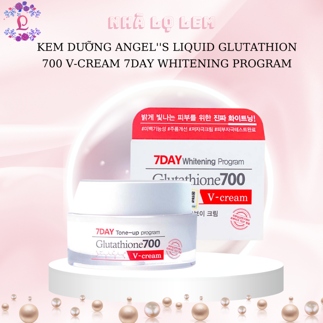 KEM DƯỠNG ANGEL''S LIQUID GLUTATHION 700 V-CREAM 7DAY WHITENING PROGRAM