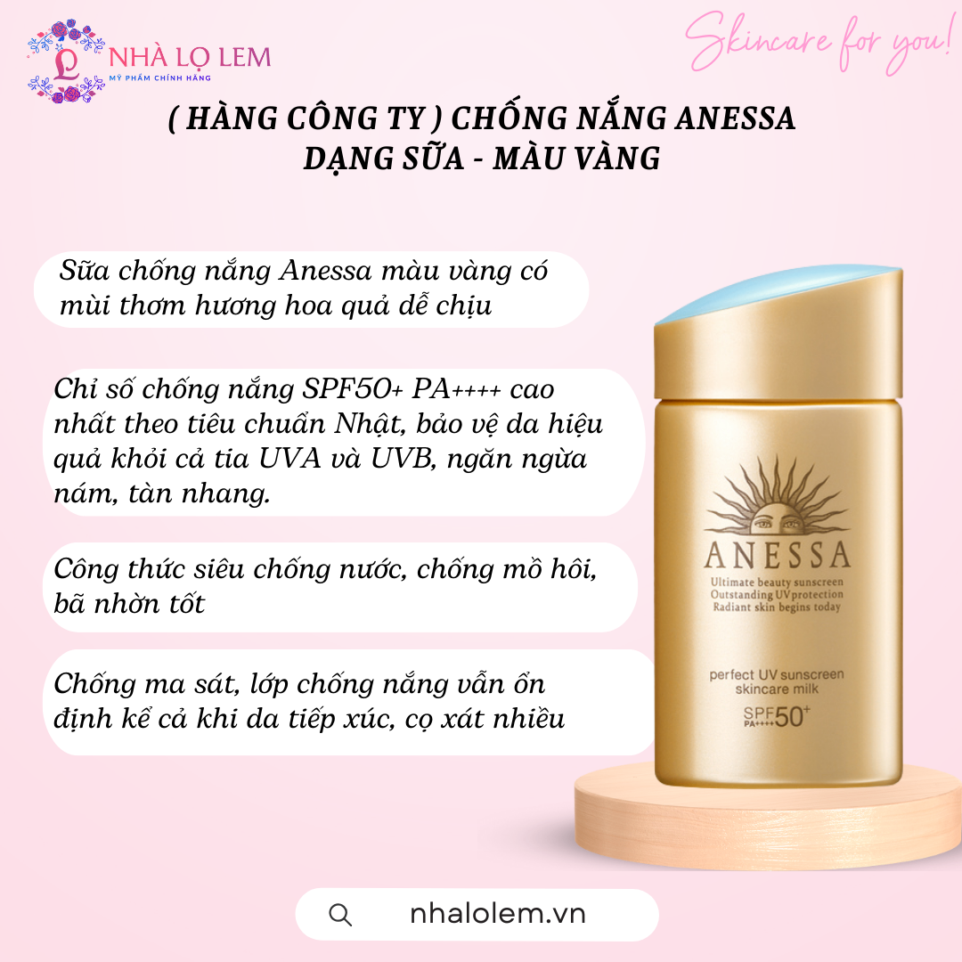 KEM CHỐNG NẮNG ANESSA DẠNG SỮA CHAI CỨNG 60ML