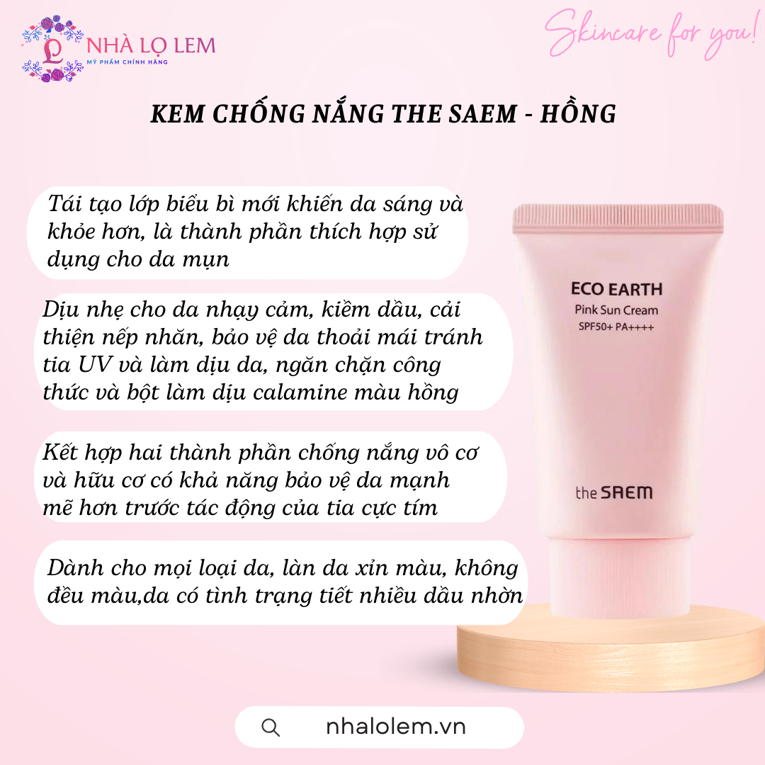 KEM CHỐNG NẮNG THE SAEM HÀN QUỐC 50ML