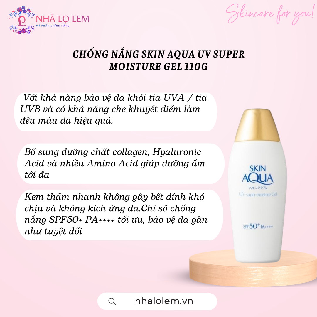 Chống nắng Skin aqua UV SUPER MOISTURE GEL 110G