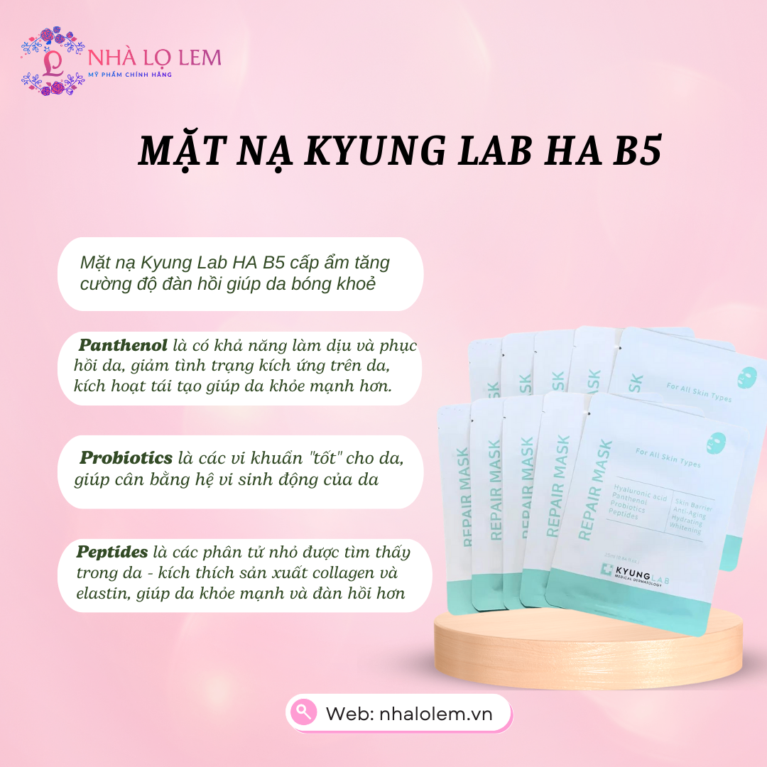 MẶT NẠ REPAIR MASK HA KYUNGLAB ( 1 GÓI 10 MIẾNG )