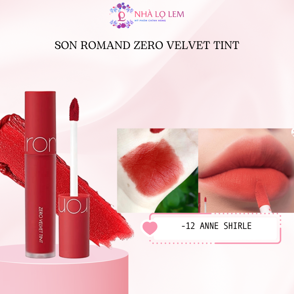 SON KEM LÌ ROMAND ZERO VELVET TINT