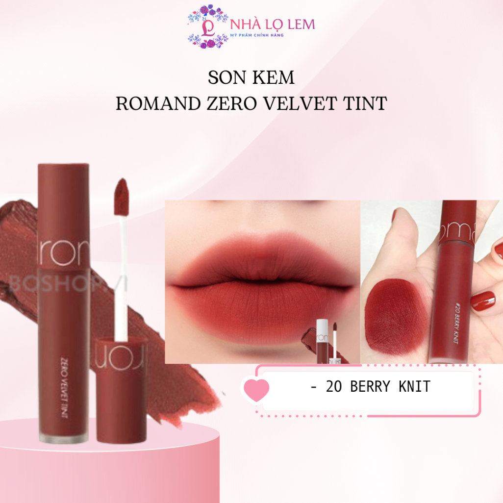 SON KEM LÌ ROMAND ZERO VELVET TINT