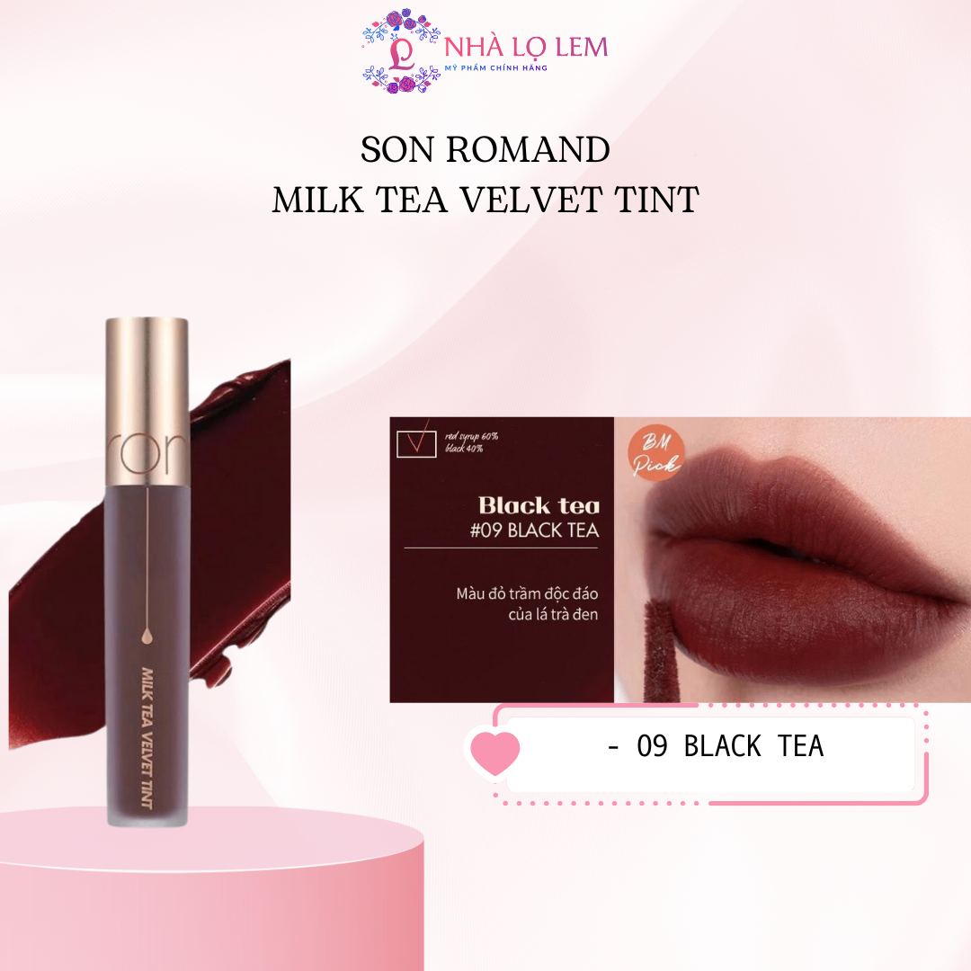 SON ROMAND MILK TEA VELVET TINT - SO 09 BLACK TEA