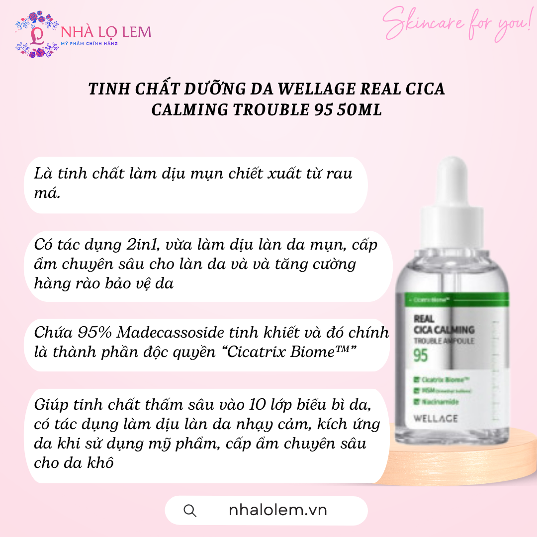 Serum WELLAGE 50ml - Cica (xanh lá)