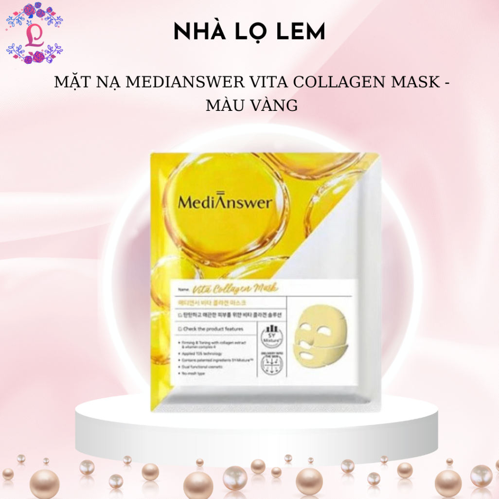 MẶT NẠ MEDI ANSWER VITA COLLAGEN MASH - MÀU VÀNG