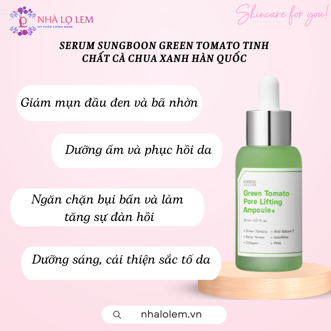 SERUM SUNGBOON GREEN TOMATO TINH CHẤT CÀ CHUA XANH HÀN QUỐC