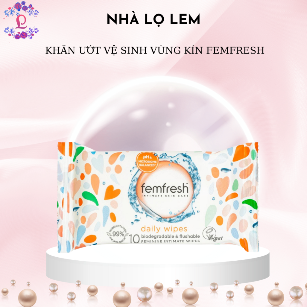 Khăn giấy ướt vệ sinh vùng kín femfresh - 25 miếng