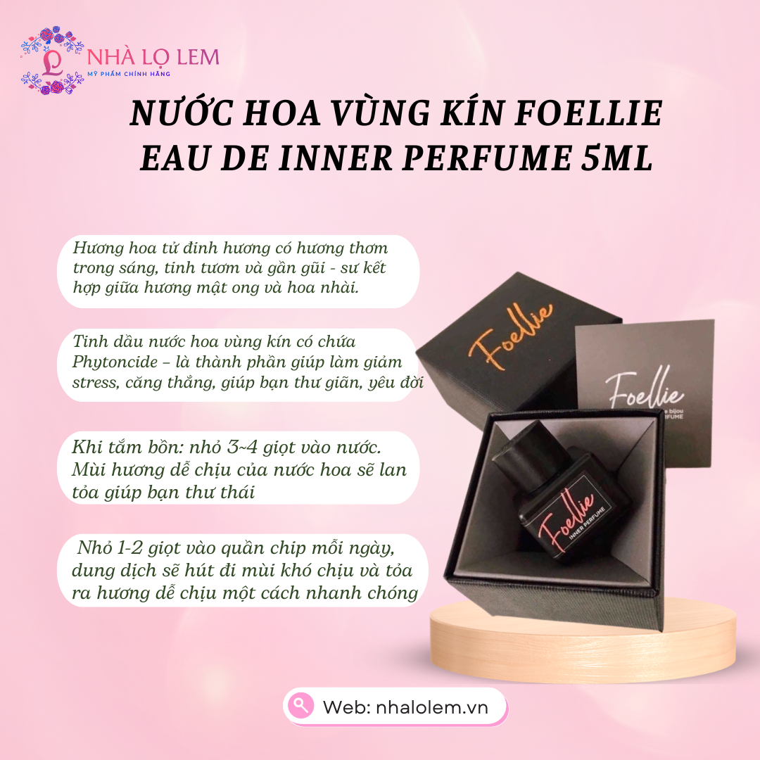 Nước Hoa Vùng Kín Foellie Inner Perfume (5ml) - đen