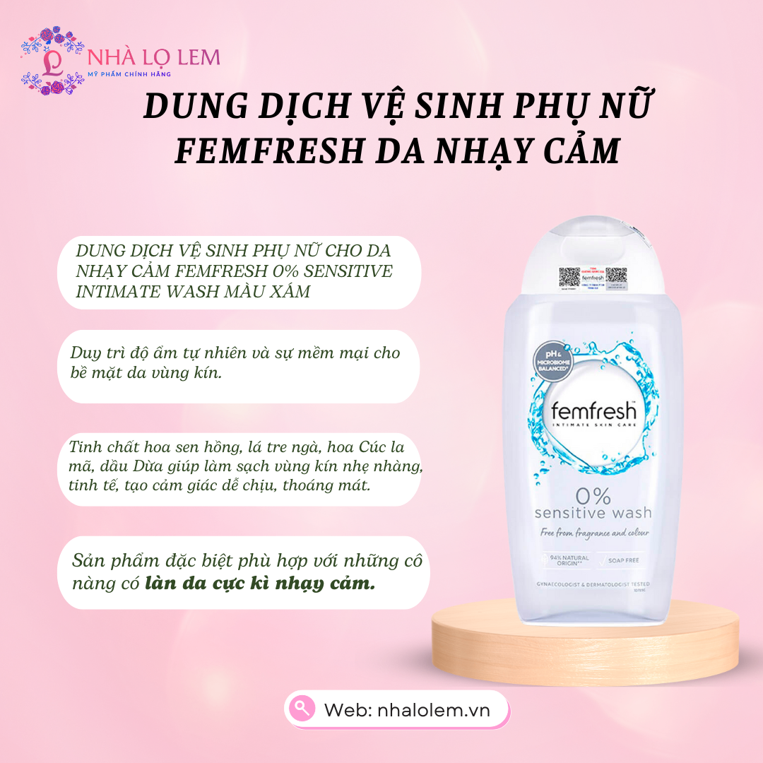 DUNG DỊCH VỆ SINH PHỤ NỮ FEMFRESH (HÀNG NHẬP KHẨU)