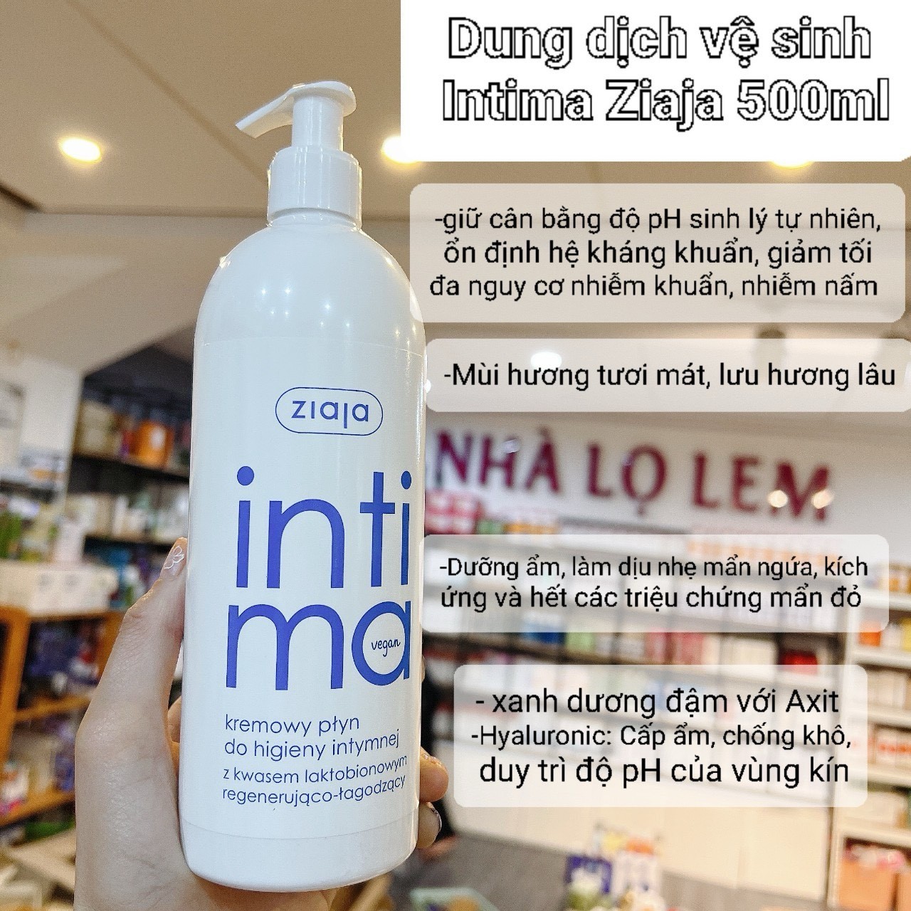 DUNG DỊCH VỆ SINH INTIMA ZIAJA