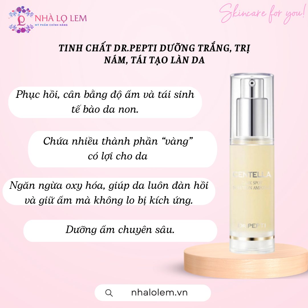 Tinh chất Dr.Pepti dưỡng trắng, trị nám, tái tạo làn da