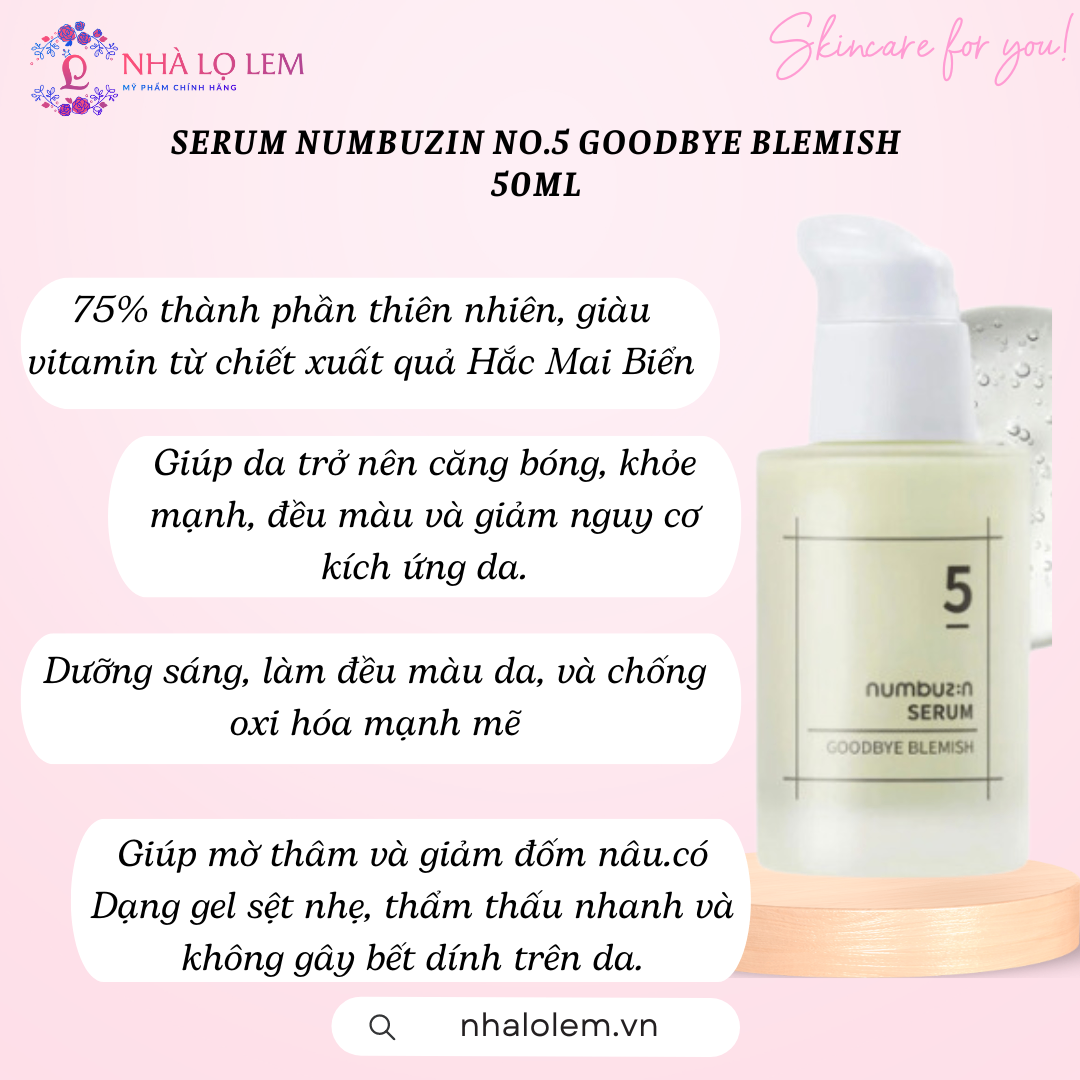 SERUM NUMBUZIN NO.5 GOODBYE BLEMISH 50ML