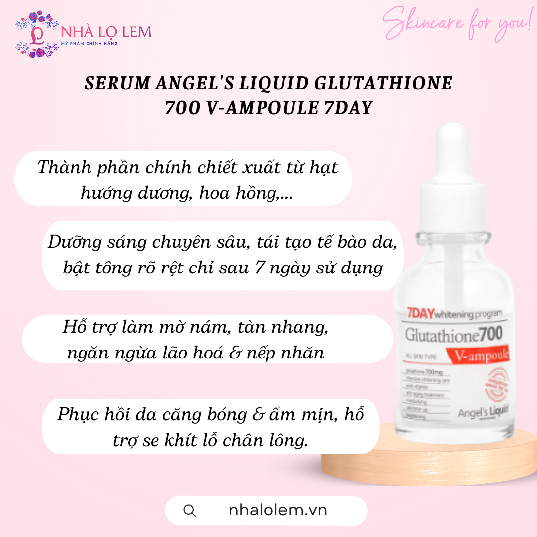 Serum ANGEL'S LIQUID Glutathione 700 V-ampoule 7day