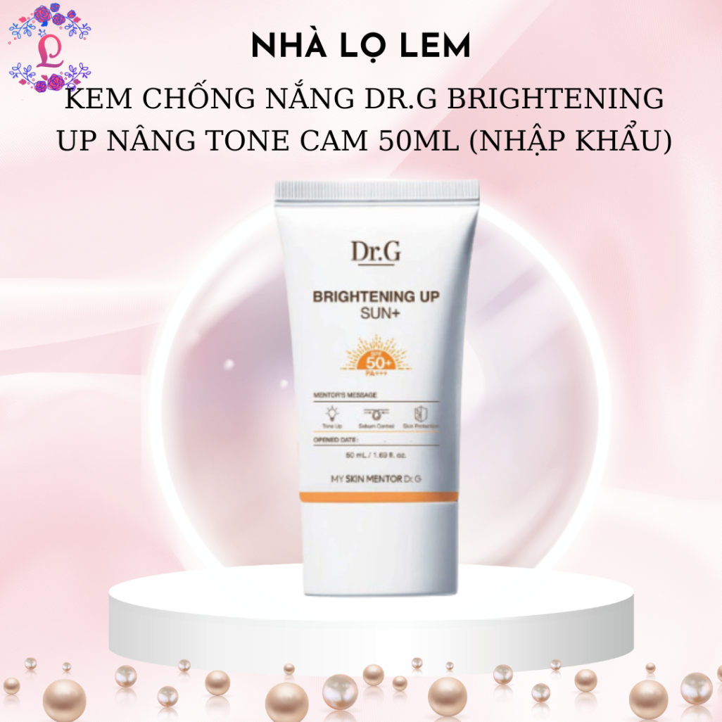 KEM CHỐNG NẮNG DR.G BRIGHTENING UP NÂNG TONE - CAM FULLSIZE ( NHẬP KHẨU )