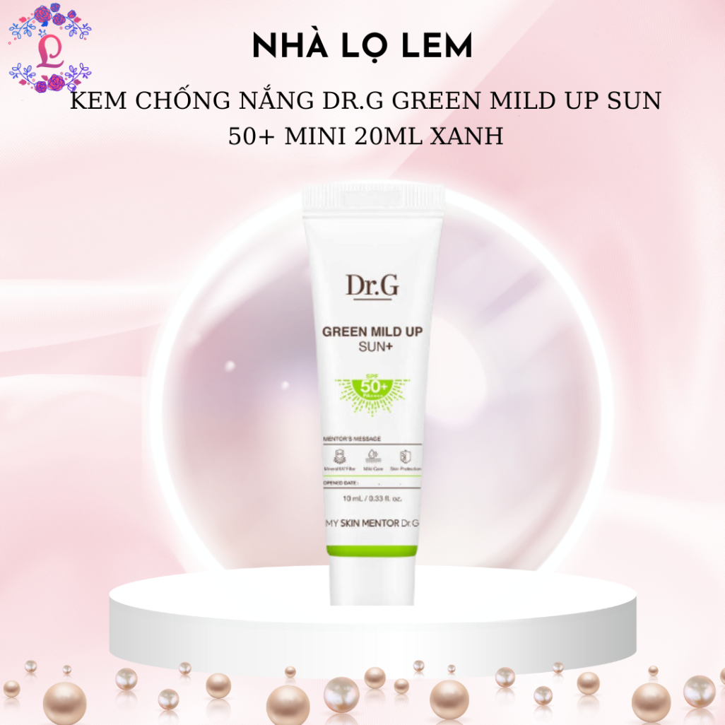 KEM CHỐNG NẮNG DR.G GREEN MILD UP SUN - XANH ( NHẬP KHẨU )