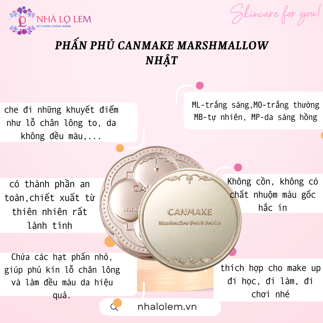 PHẤN PHỦ CANMAKE MASHMALLOW NHẬT