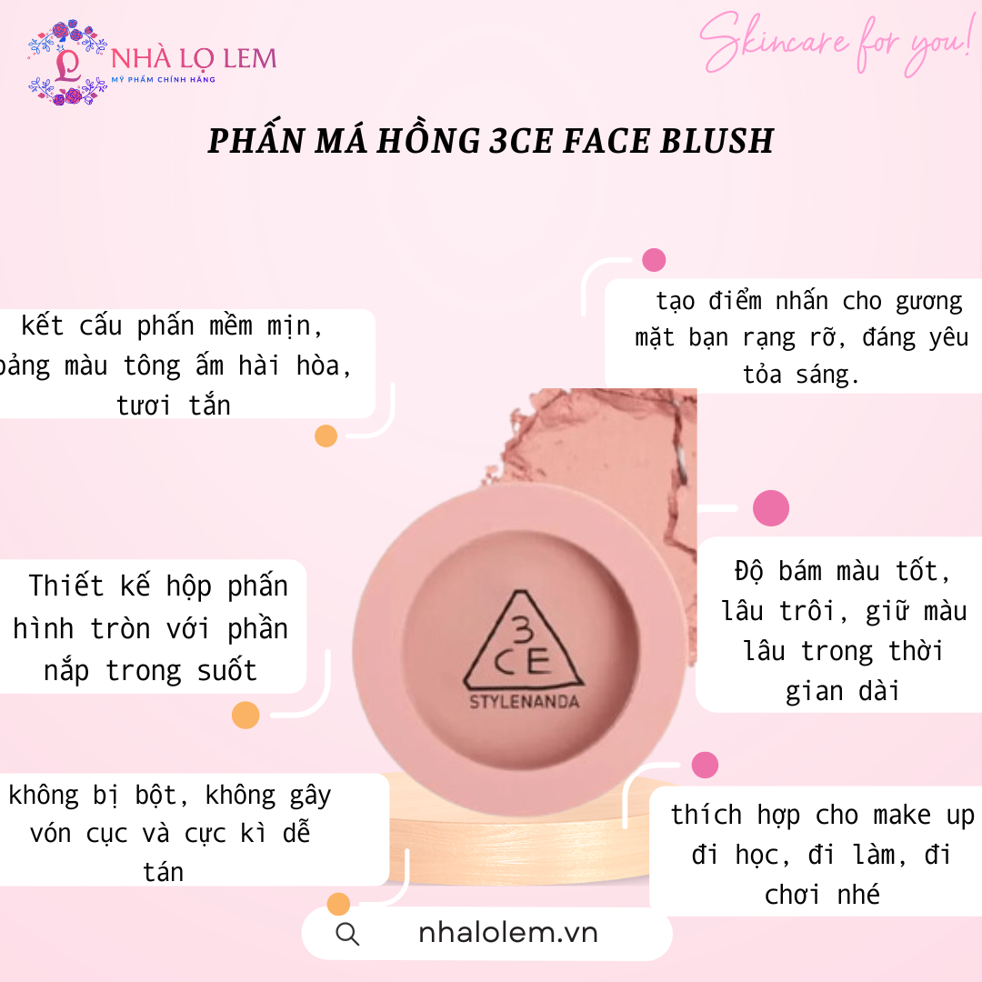 PHẤN MÁ HỒNG 3CE FACE BLUSH