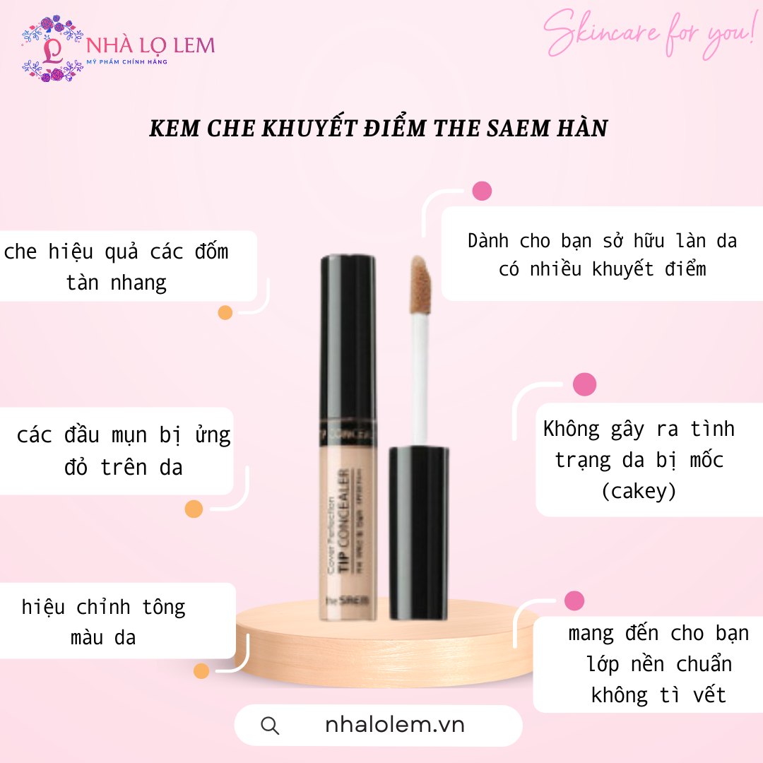 KEM CHE KHUYẾT ĐIỂM THE SAEM HÀN