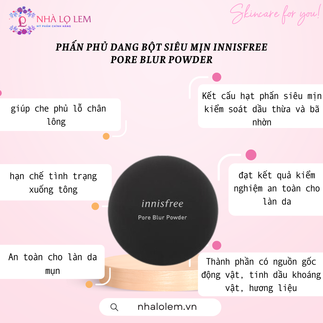 PHẤN PHỦ DANG BỘT SIÊU MỊN INNISFREE PORE BLUR POWDER