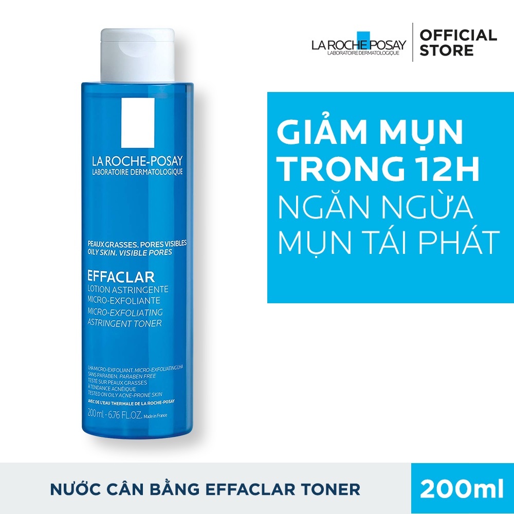 NƯỚC HOA HỒNG LA ROCHE-POSAY TONER DÀNH CHO DA MỤN 200ML (HÀNG NHẬP KHẨU)