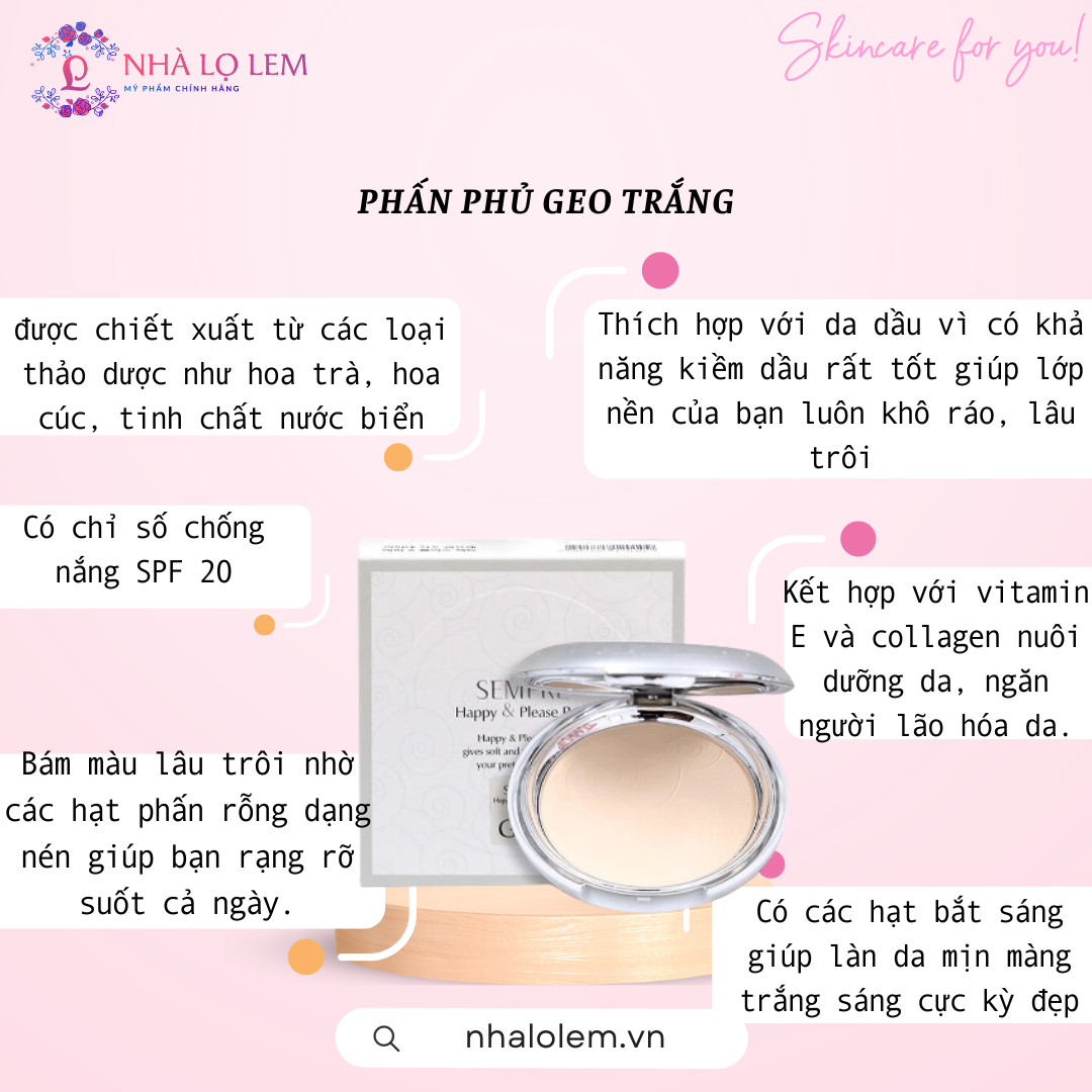 PHẤN PHỦ GEO TRẮNG