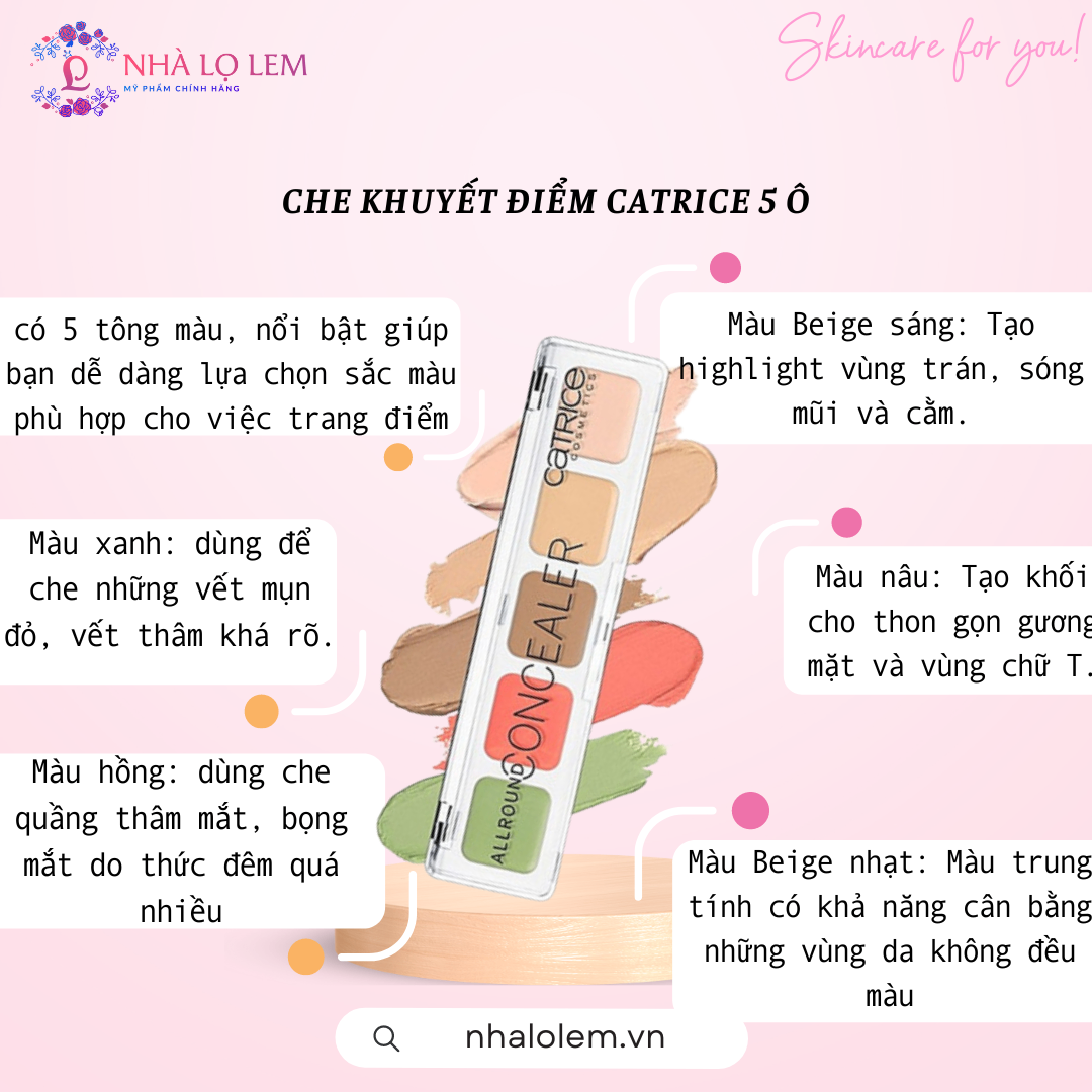 CHE KHUYẾT ĐIỂM CATRICE 5 Ô