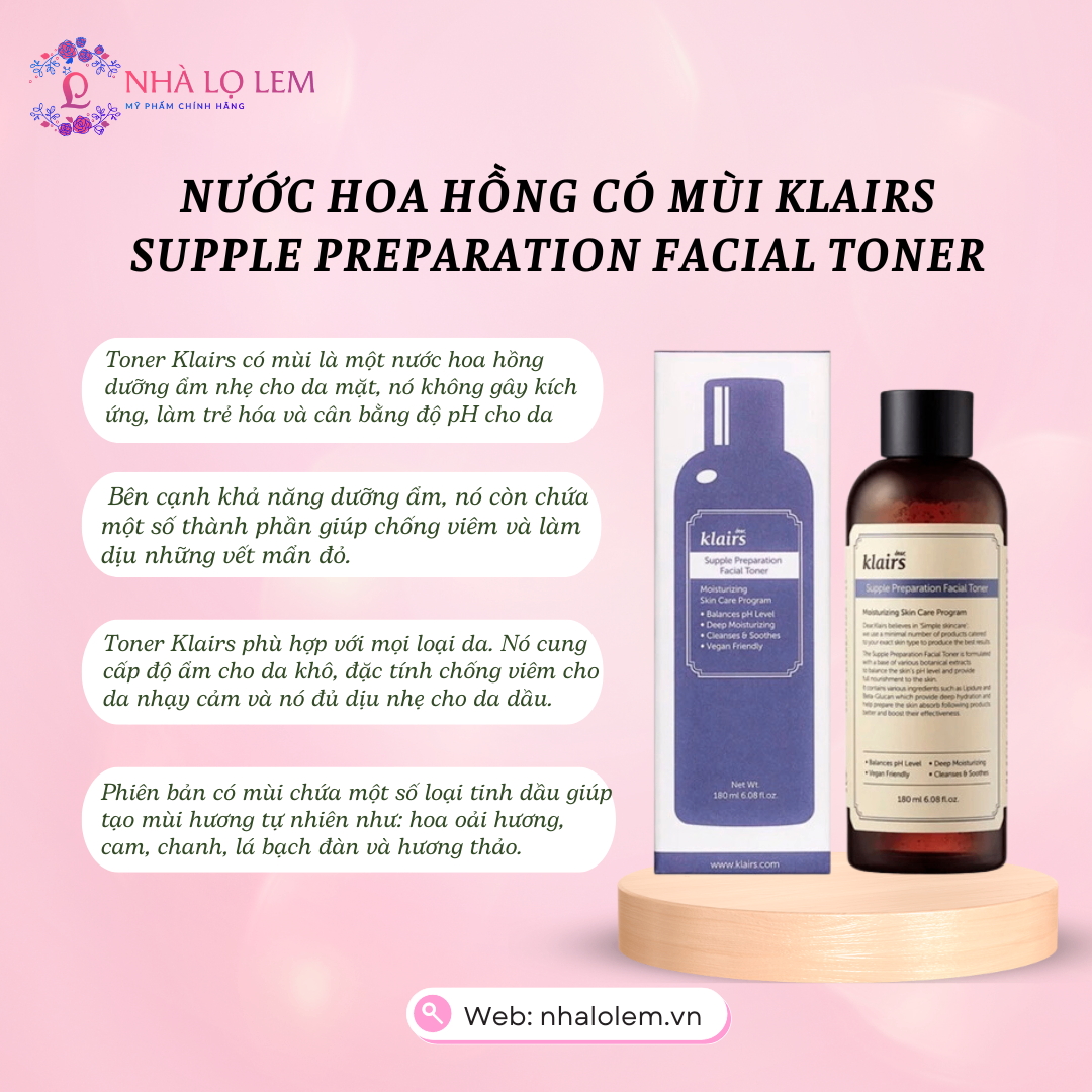 NƯỚC HOA HỒNG KLAIRS SUPPLE PREPARATION UNSCENTED 180ML