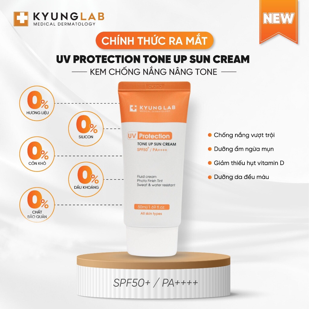 KEM CHỐNG NẮNG KYUNGLAB UV PROTECTION TONE UP SUN CREM 50ML